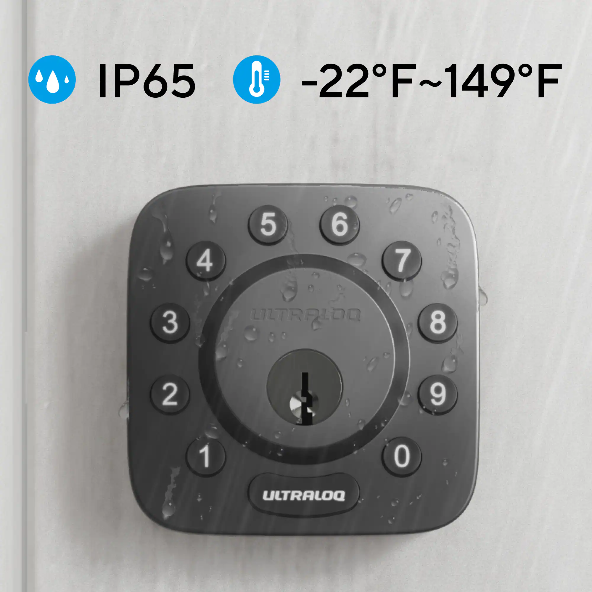 Ultraloq Modern Black Single Cylinder Deadbolt With WiFi Bridge Adapter - Grade 1 Security, Adjustable Backset, Traditional Re-Key Technology | BigEasyMart.com - Image 3