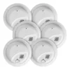 First Alert BRK Hardwired (with Battery Back-up) Ionization Interconnected Smoke Detector (6-Pack) | BigEasyMart.com