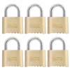 Master Lock Pro Pack Heavy Duty Outdoor Combination Padlock, 2-in Wide X 1-in Shackle (6-Pack) | BigEasyMart.com