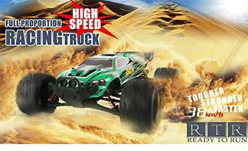 RC Car, FMT Remote Control Truck High Speed Off-Road 30+MPH 1/12 Scale Full Proportional 2.4Ghz 2WD (Color: Yellow) | BigEasyMart.com - Image 5