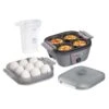 Hamilton Beach 6-in-1 Electric Egg Cooker For Hard Boiled Eggs, Sous Vide Style Egg Bite Maker And Poacher, Grey (25510) | BigEasyMart.com