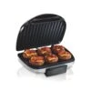 Hamilton Beach Electric Indoor Grill, 6-Serving, Large 90 Sq. In. Nonstick Easy Clean Plates, 1200 Watts, Silver (25371) | BigEasyMart.com