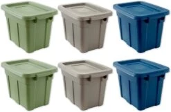 Organize Your Home Small Spaces Colorful Storage Bins With Lids, 6 Pac, 1.7 Quart Bins With Lids | BigEasyMart.com