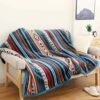 UKELER Bohemian Sherpa Throw 80'' X 60''- Soft Plush Flannel Boho Throw Blankets For Bed/Couch/Sofa/Office/Camping | BigEasyMart.com