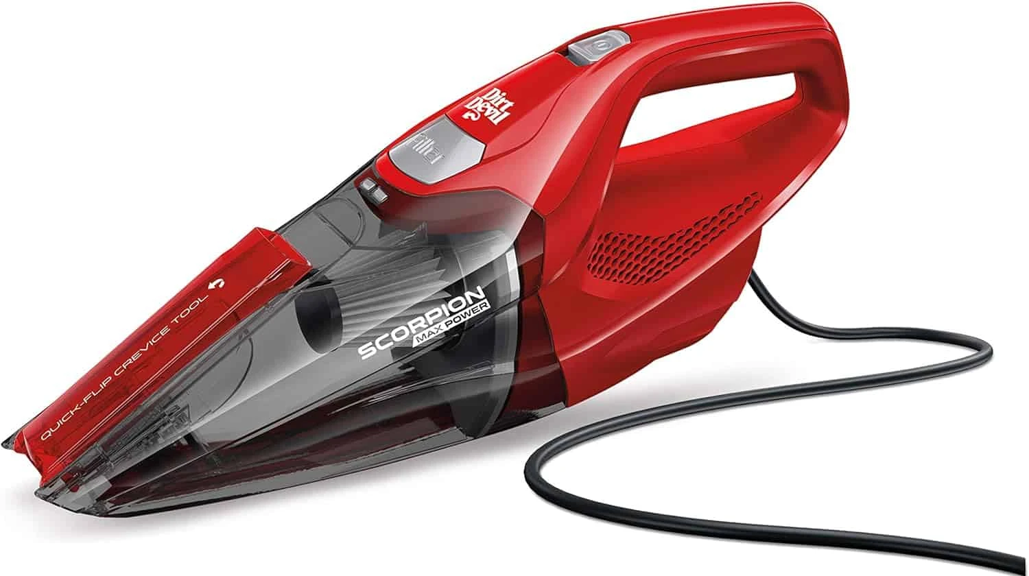 Dirt Devil Scorpion Handheld Vacuum Cleaner, Corded, Small, Dry Hand Held Vac With Cord, SD20005RED, Red | BigEasyMart.com - Image 4