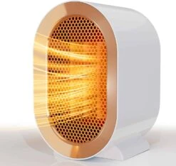 QQT Electric Space Heater,1200W Energy Efficient Space Heaters For Indoor Use, Dumping Shutdown (White) | BigEasyMart.com