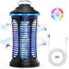 HumiLife Rechargeable Bug Zapper Outdoor & Indoor, Mosquito Fruit Fly Trap, Gnat Moths Catcher, Black | BigEasyMart.com