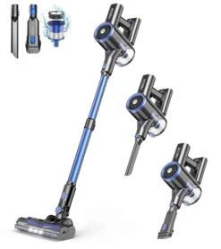MIBODE Cordless Vacuum Cleaner, Powerful Stick Vacuum With 3 Suction Modes, Max 45Mins Runtime Rechargeable Vacuum | BigEasyMart.com