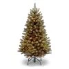 National Tree Company Pre-Lit Artificial Full Christmas Tree, Green, North Valley Spruce, White Lights, Includes Stand, 4.5 Feet | BigEasyMart.com