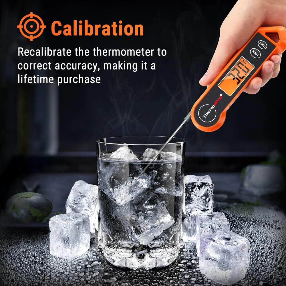 ThermoPro TP19H Digital Meat Thermometer For Cooking With Ambidextrous Backlit And Motion Sensing, Bright-orange | BigEasyMart.com - Image 3