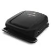 George Foreman 4-Serving Removable Plate Electric Grill And Panini Press, George Tough Non-Stick Coating, Black | BigEasyMart.com