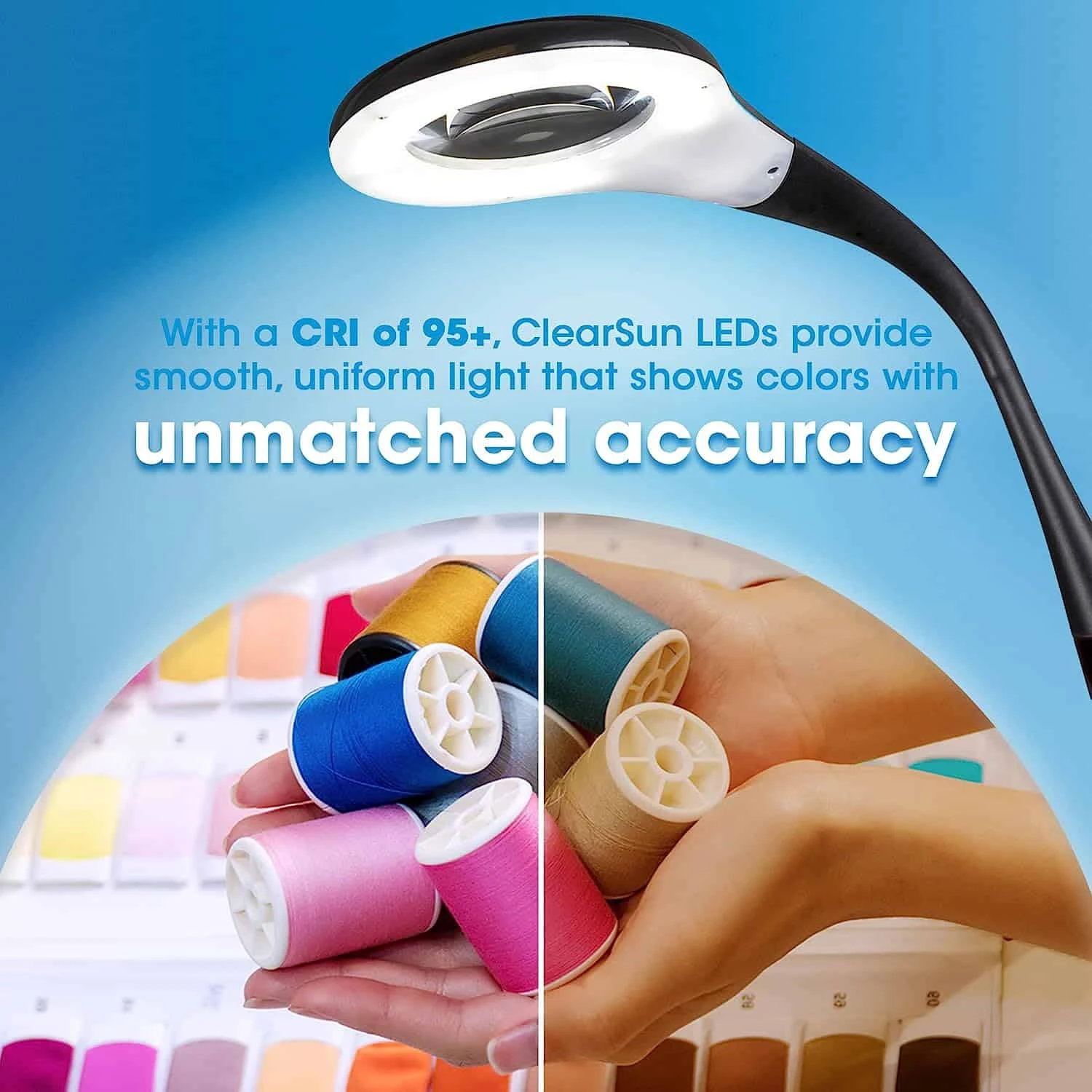 OttLite LED Desk Lamp With Adjustable Magnifier, Prevention Series - Designed To Reduce Eyestrain | BigEasyMart.com - Image 6