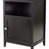 Winsome Wood Henry Accent Table, Black, 19 Inches | BigEasyMart.com