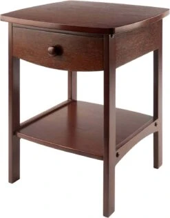 Winsome Wood Claire Accent Table, Walnut | BigEasyMart.com