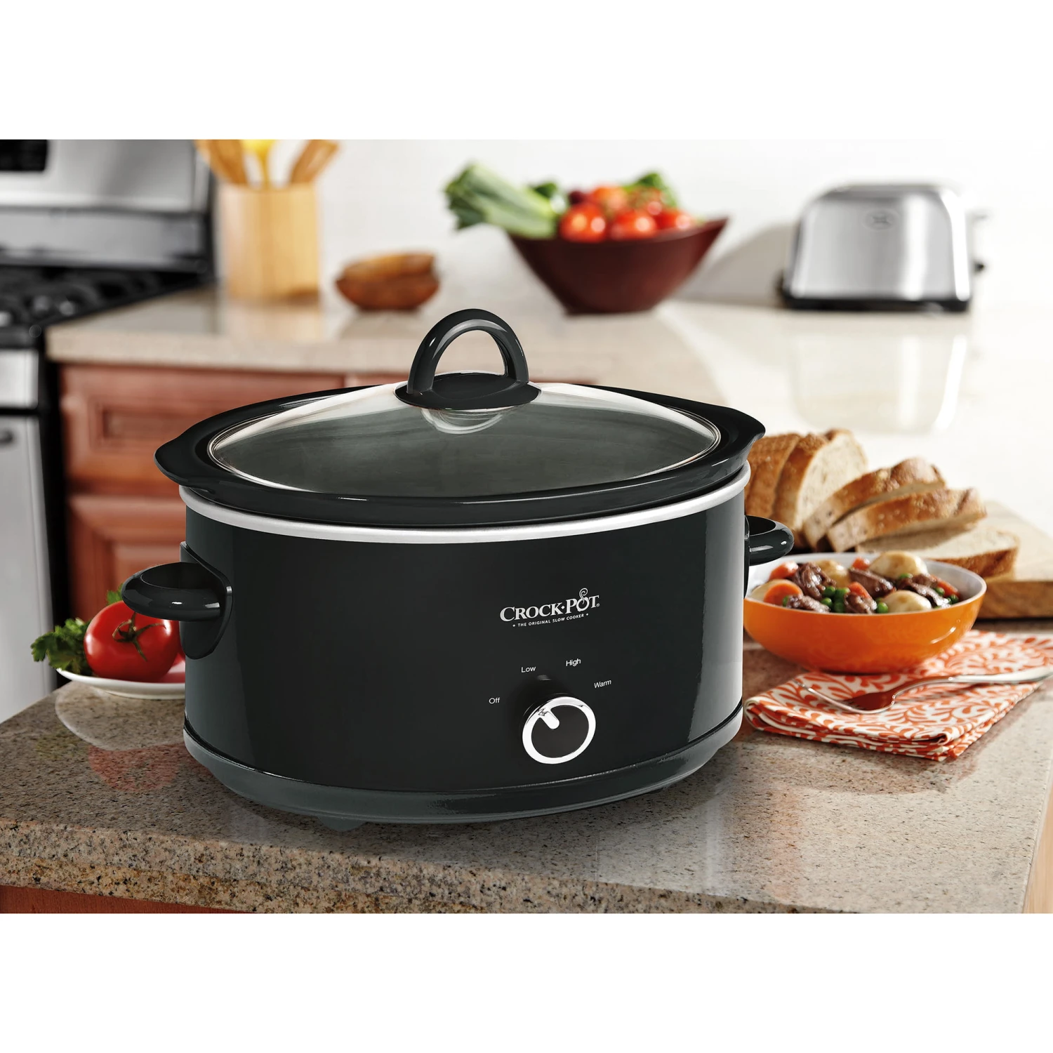 Crock-Pot® 7-Quart Manual Slow Cooker, Black | BigEasyMart.com - Image 2