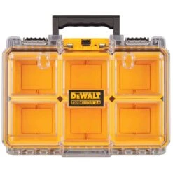 DeWalt ToughSystem 2.0 10.47 In. W X 5.2 In. H Half-Size Organizer Polypropene 6 Compartments Yellow | BigEasyMart.com