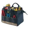 CLC 8.5 In. W X 8 In. H Polyester Tool Bag 14 Pocket Black/Tan 1 Pc | BigEasyMart.com