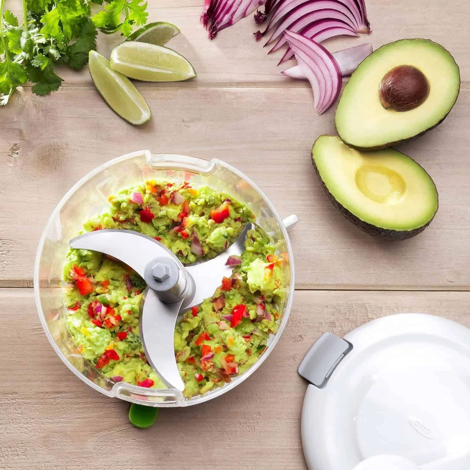 OXO Good Grips One Stop Chop Manual Food Processor, (Stainless Steel, Plastic) | BigEasyMart.com - Image 6