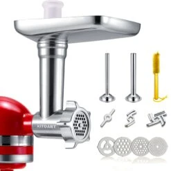 Metal Food Grinder Attachments For KitchenAid Stand Mixers | BigEasyMart.com