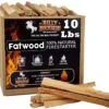 Billy Buckskin 10 Lbs. Fatwood Fire Starter Sticks Camping Essentials,10 Lb Box | BigEasyMart.com