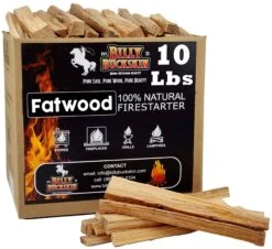 Billy Buckskin 10 Lbs. Fatwood Fire Starter Sticks Camping Essentials,10 Lb Box | BigEasyMart.com