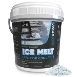 AquaDoc Ice Melt Safe For Concrete - Winter Snow Salt Alternative To Melt Ice, 10 Pound Pail | BigEasyMart.com