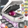 Mueller Pro-Series 10-in-1, 8 Blade Vegetable Chopper, Onion Mincer, Cutter, Dicer, Egg Slicer With Container | BigEasyMart.com