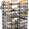 TIMEBAL 9 Tiers Shoe Rack Storage Organizer Shoe Shelf Organizer | BigEasyMart.com
