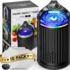 CreateFun Fruit Fly Traps For Indoors, Smart Pro Indoor Insect Traps, One-Click Start With Memory Mode, Black | BigEasyMart.com