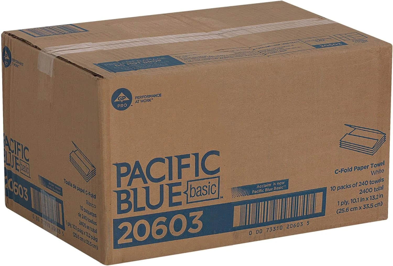 Pacific Blue Basic‚ C-Fold Paper Towels (previously Branded Acclaim) By GP PRO; White | BigEasyMart.com - Image 5