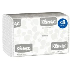 Kleenex Multifold Paper Towels (02046), 1-Ply, 9.2" X 9.4" Sheets, White | BigEasyMart.com