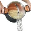 Gotham Steel 5 Quart Stock Multipurpose Pasta Pot With Strainer Lid & Twist And Lock Handles | BigEasyMart.com