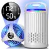 CreateFun Bug Zapper Indoor With Temperature & Humidity Sensor, Fly Trap Indoor, 3-in-1 Fruit Fly Trap, White | BigEasyMart.com