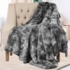 Everlasting Comfort Luxury Plush Blanket - Cozy, Soft, Fuzzy Faux Fur Throw Blanket For Couch (Gray) | BigEasyMart.com