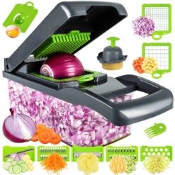 Vegetable Chopper, Pro Onion Chopper, Multifunctional 13 In 1 Food Chopper, Kitchen Vegetable Slicer Dicer Cutter | BigEasyMart.com