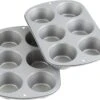 Wilton Recipe Right Non-Stick 6 Cup Jumbo Muffin Pan, 2 Count (Pack Of 1) | BigEasyMart.com