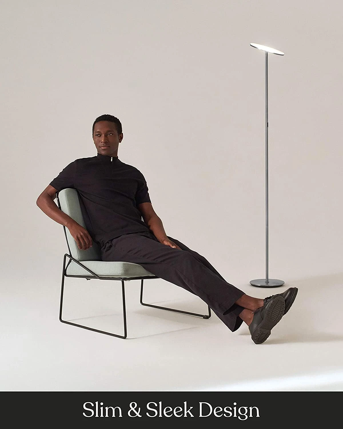 Brightech 67-in Platinum Silver Torchiere Floor Lamp | BigEasyMart.com - Image 2