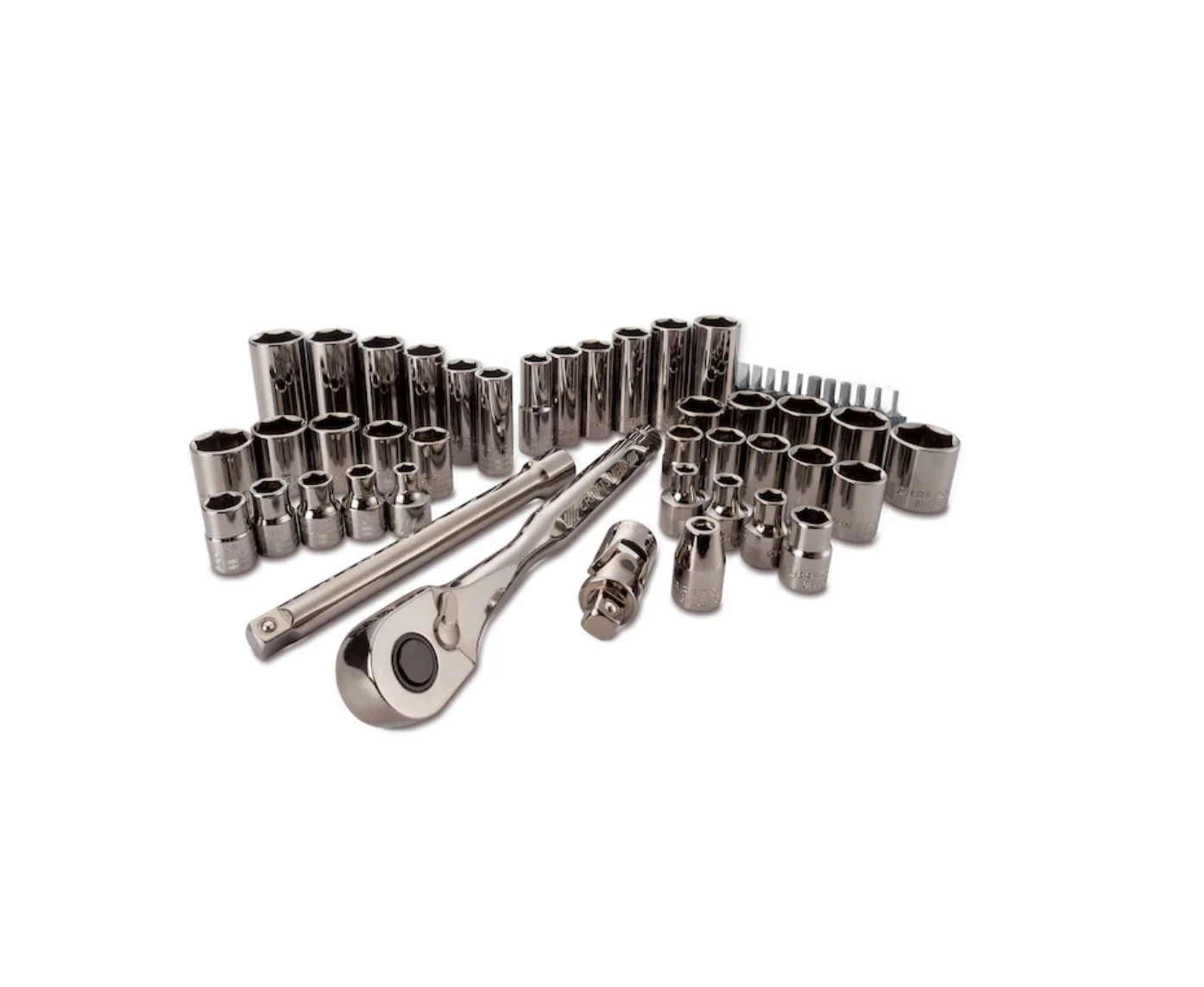 CRAFTSMAN CMMT82334L 51-Piece Standard (SAE) And Metric Combination Gunmetal Chrome Mechanics Tool Set (3/8-in) | BigEasyMart.com - Image 10