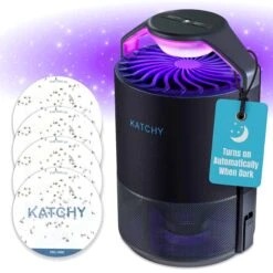 Katchy Midnight Indoor Insect Trap With Automatic Setting - Fan Powered With UV Light | BigEasyMart.com