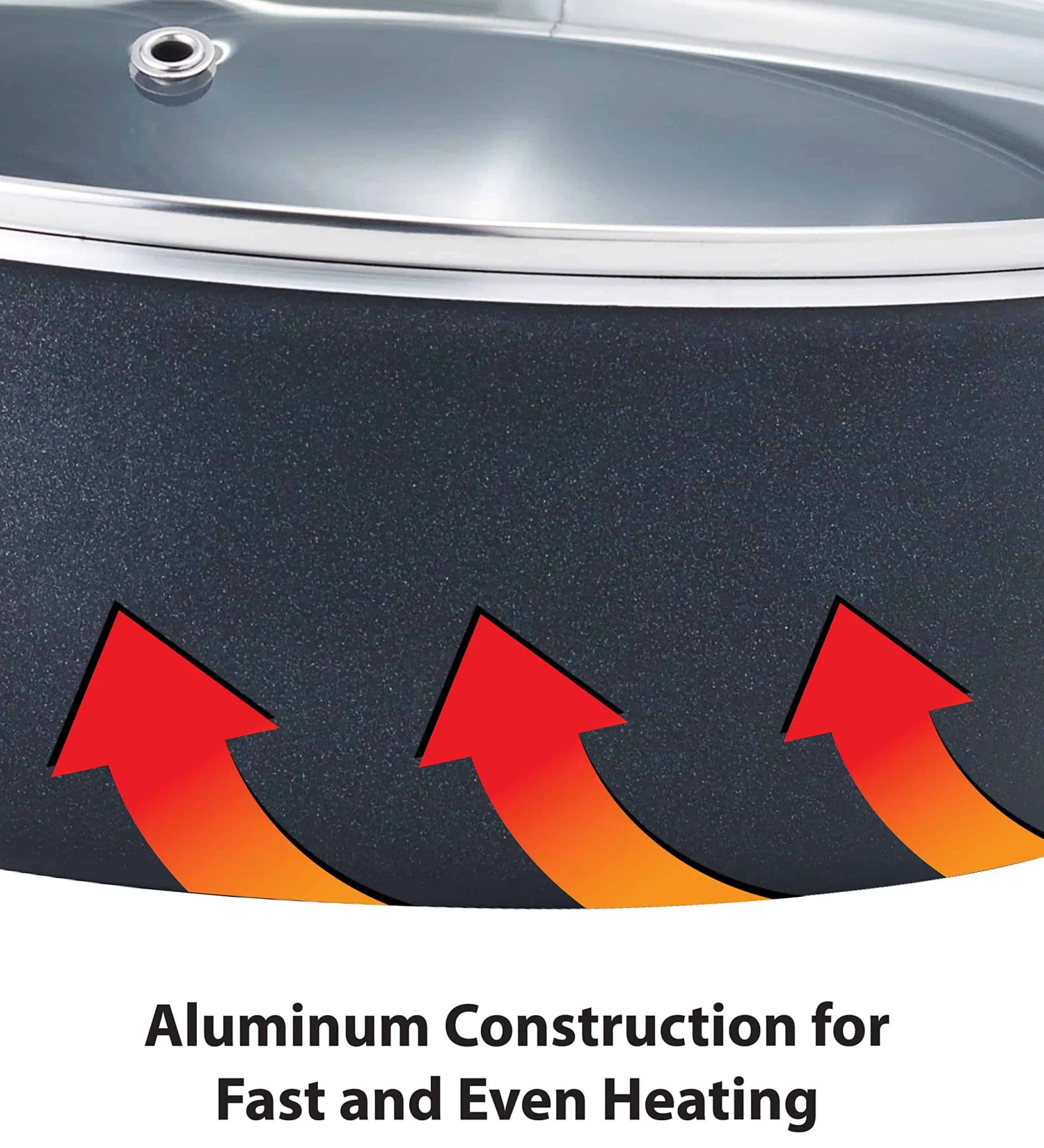 T-fal Specialty Nonstick Stockpot 12 Quart Oven Safe 350F Cookware, Pots And Pans, Dishwasher Safe Black | BigEasyMart.com - Image 4