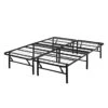 Mainstays 14" High Profile Foldable Steel Queen Platform Bed Frame, Black | BigEasyMart.com