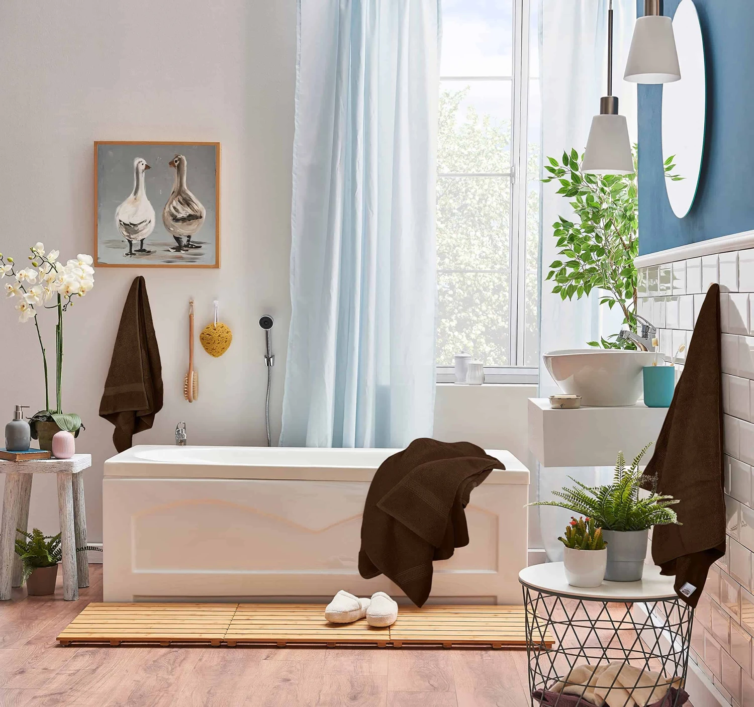 Utopia Towels 8-Piece Premium Towel Set, 2 Bath Towels, 2 Hand Towels, And 4 Wash Clothsm, Brown | BigEasyMart.com - Image 5