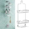 Zenna Home Hanging Shower Caddy, Over The Shower Head Bathroom Storage | BigEasyMart.com