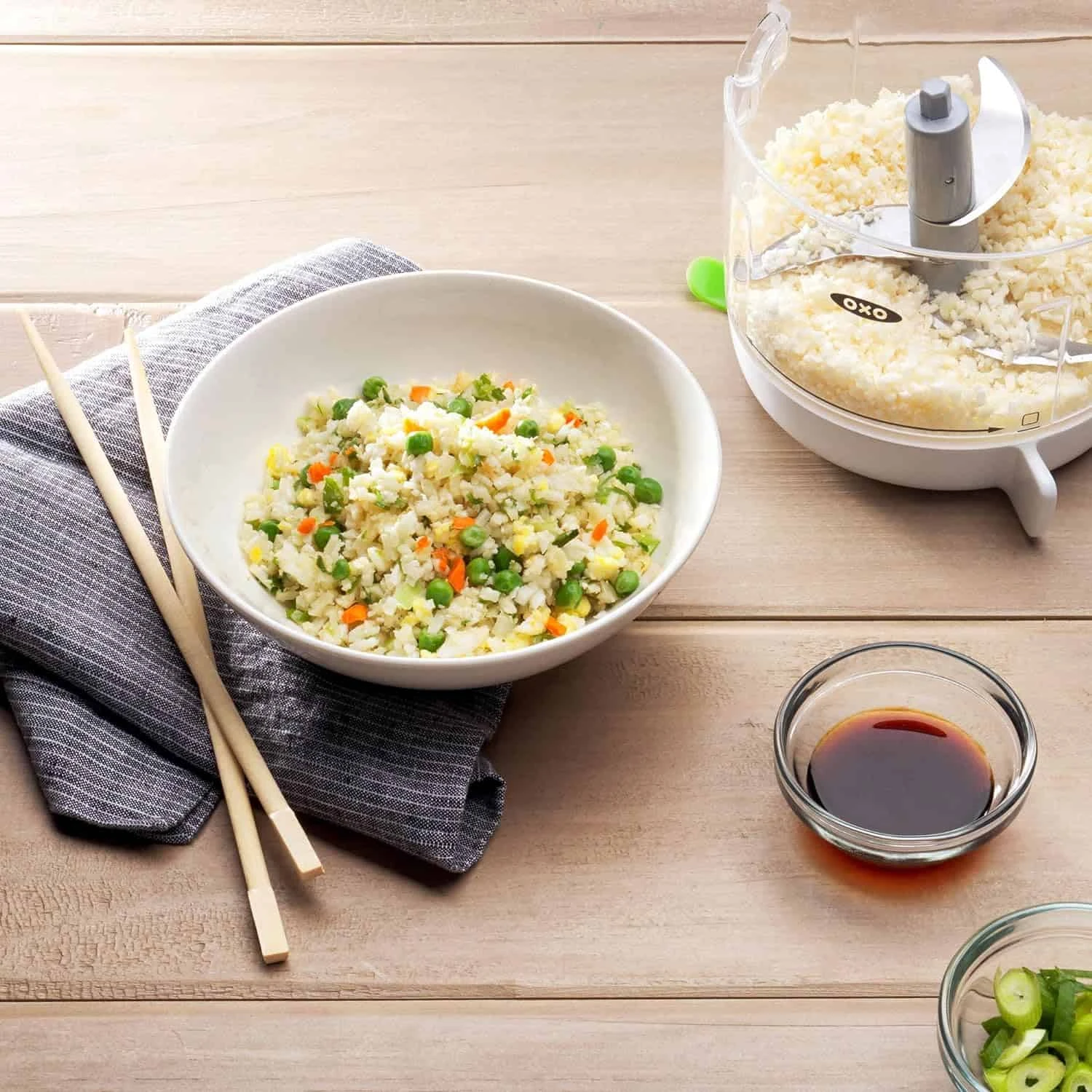 OXO Good Grips One Stop Chop Manual Food Processor, (Stainless Steel, Plastic) | BigEasyMart.com - Image 8