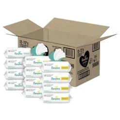 Pampers® Pampers Sensitive Water Based Baby Diaper Wipes, 8 Pop-Top Packs With 4 Refill Packs For Dispenser Tub, 864 Total Wipes (Packaging May Vary) | BigEasyMart.com