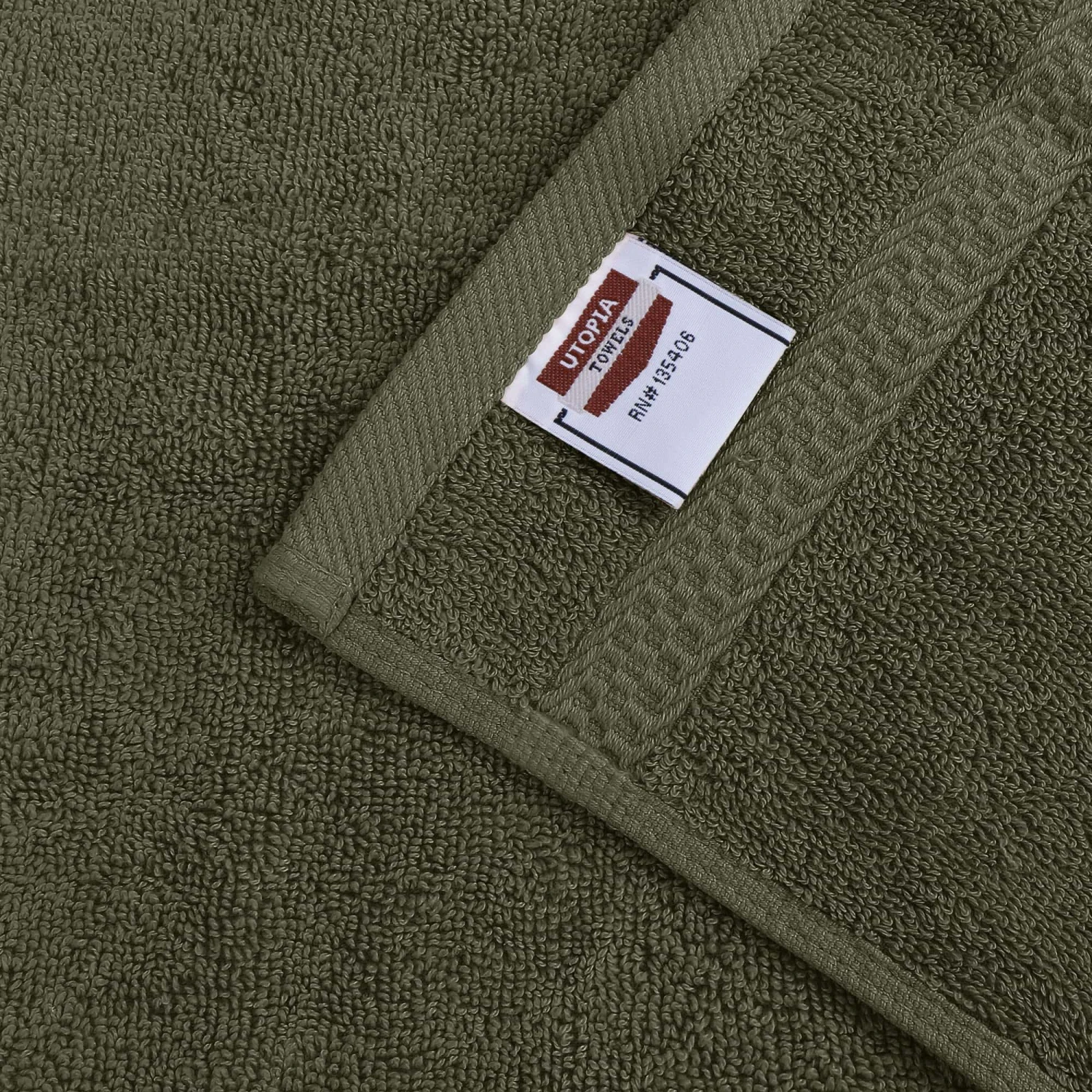 Utopia Towels 8-Piece Premium Towel Set, 2 Bath Towels, 2 Hand Towels, And 4 Wash Clothsm, Dusty Olive | BigEasyMart.com - Image 2