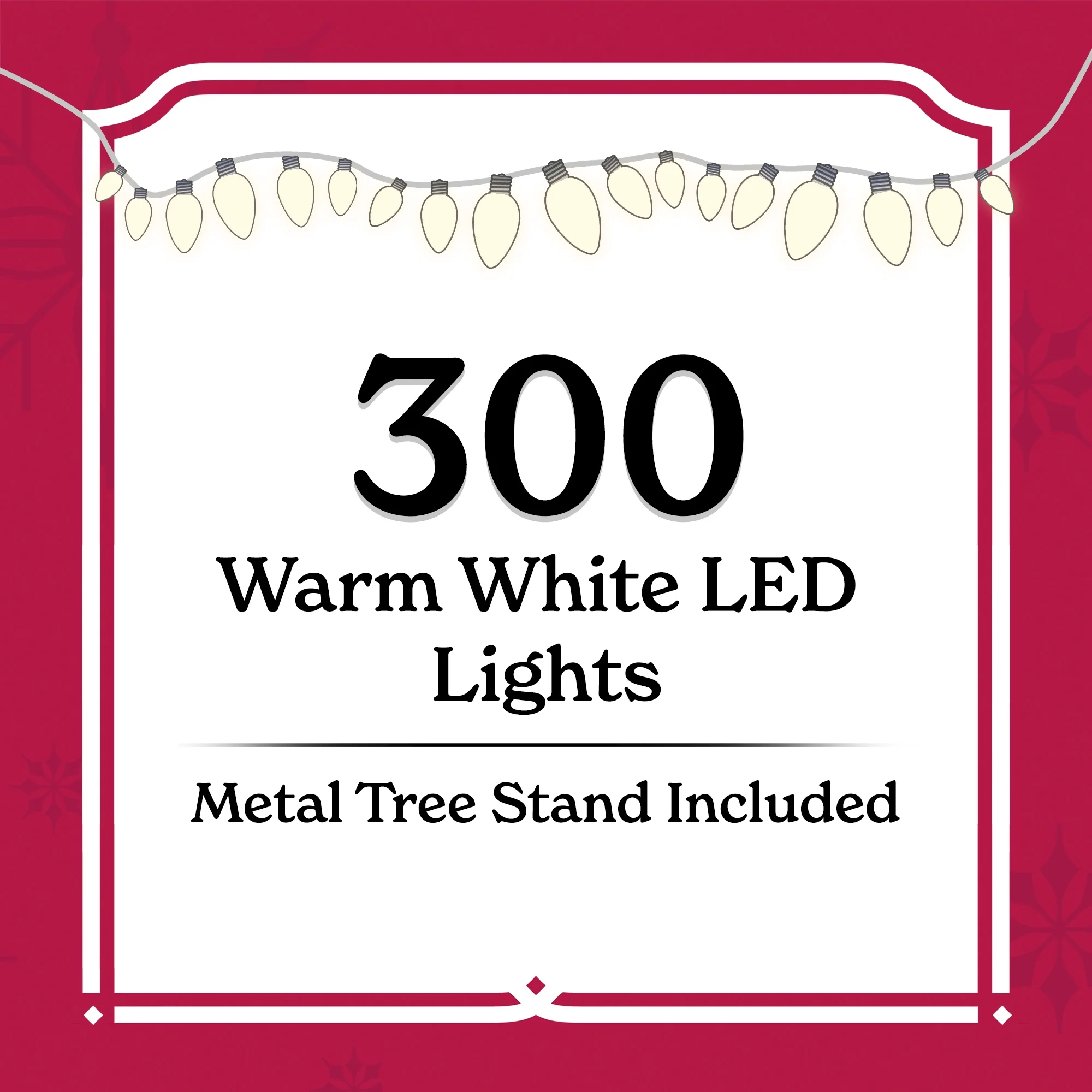 Holiday Time 7 Ft Pre-Lit Brideport Spruce Artifical Christmas Tree With 300 Warm LED Lights | BigEasyMart.com - Image 4