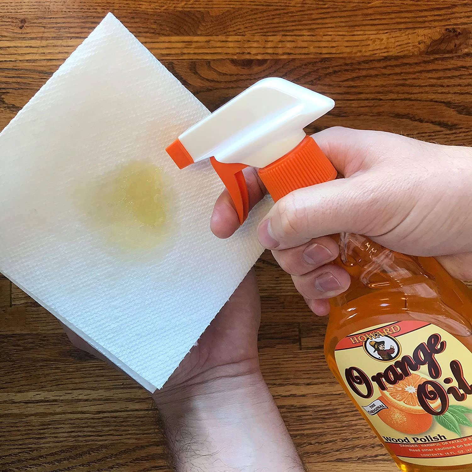 Howard Products ORS016 Orange Oil Wood Polish, 16 Oz | BigEasyMart.com - Image 3