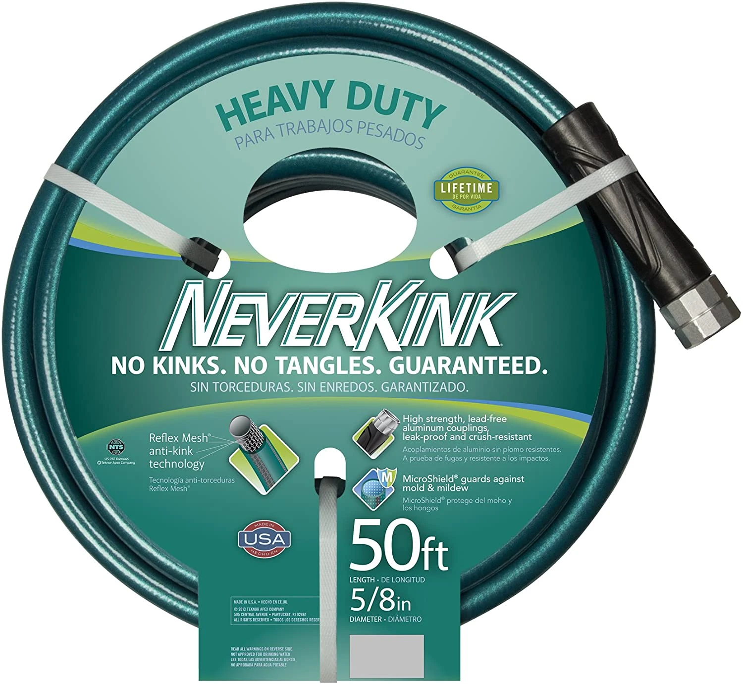 Apex Teknor 100519499 NeverKink 8615-50, Heavy Duty Garden Hose, 5/8-Inch By 50-Feet | BigEasyMart.com