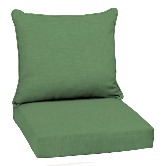 Arden Selections 2-Piece Moss Green Leala Deep Seat Patio Chair Cushion | BigEasyMart.com